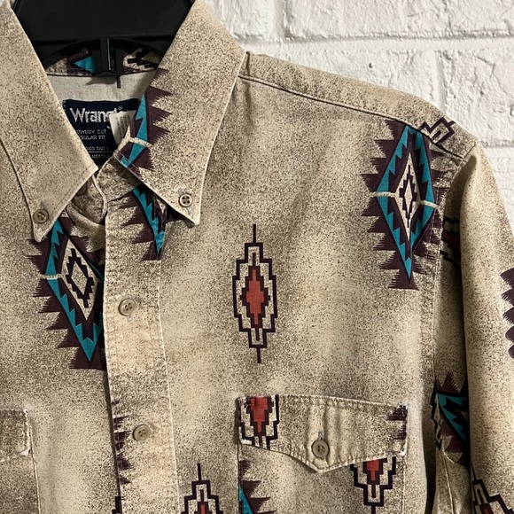 Vintage southwest Wrangler button down EUC - Picture 2 of 3